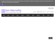 Tablet Screenshot of iainabernethy.co.uk